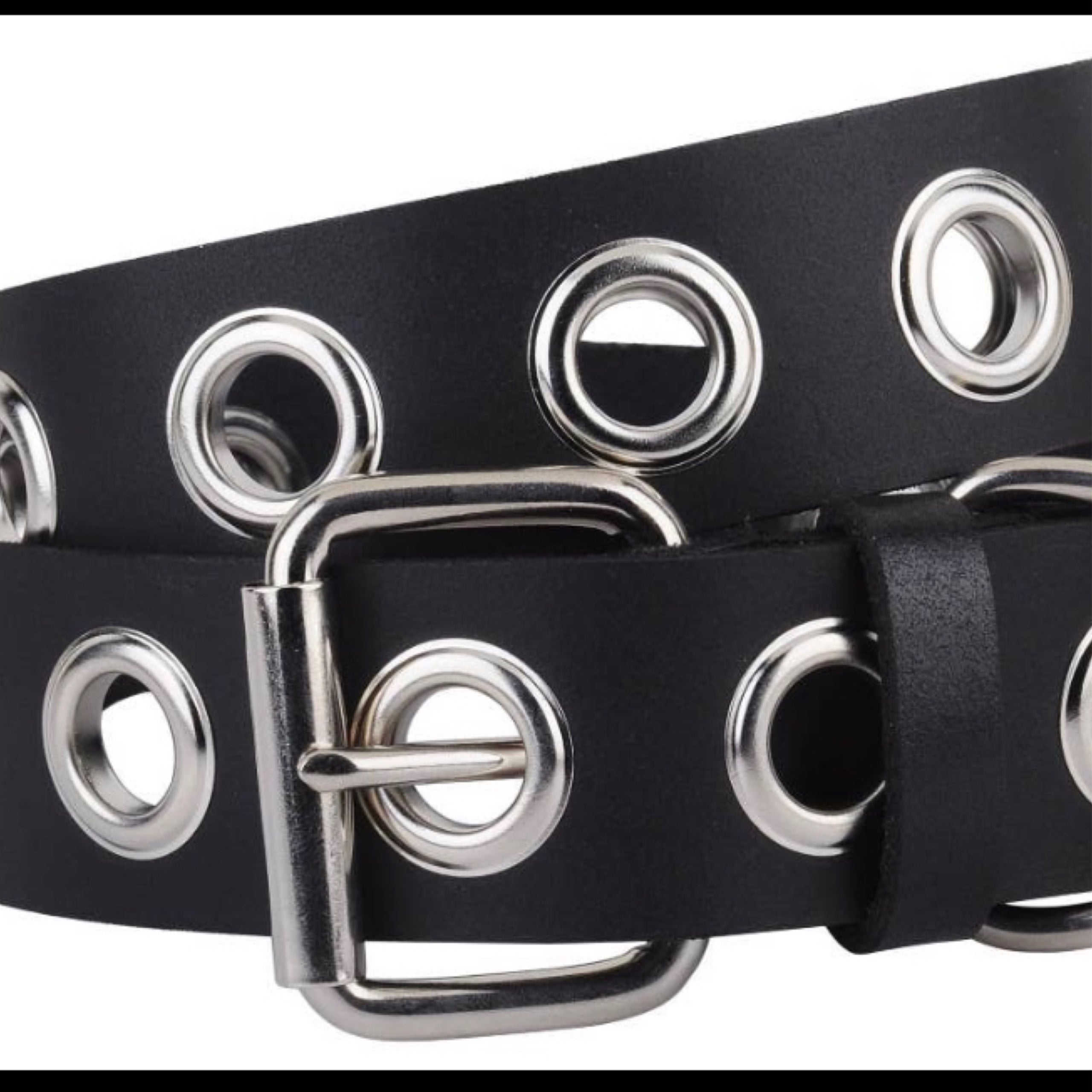 Grommet leather belt online